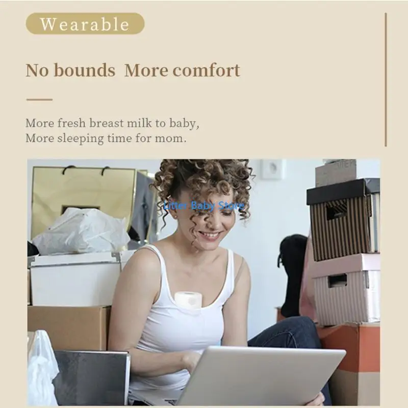 

N80C Electric Breast Silent Wearable Automatic Milker Hand-Free Portable