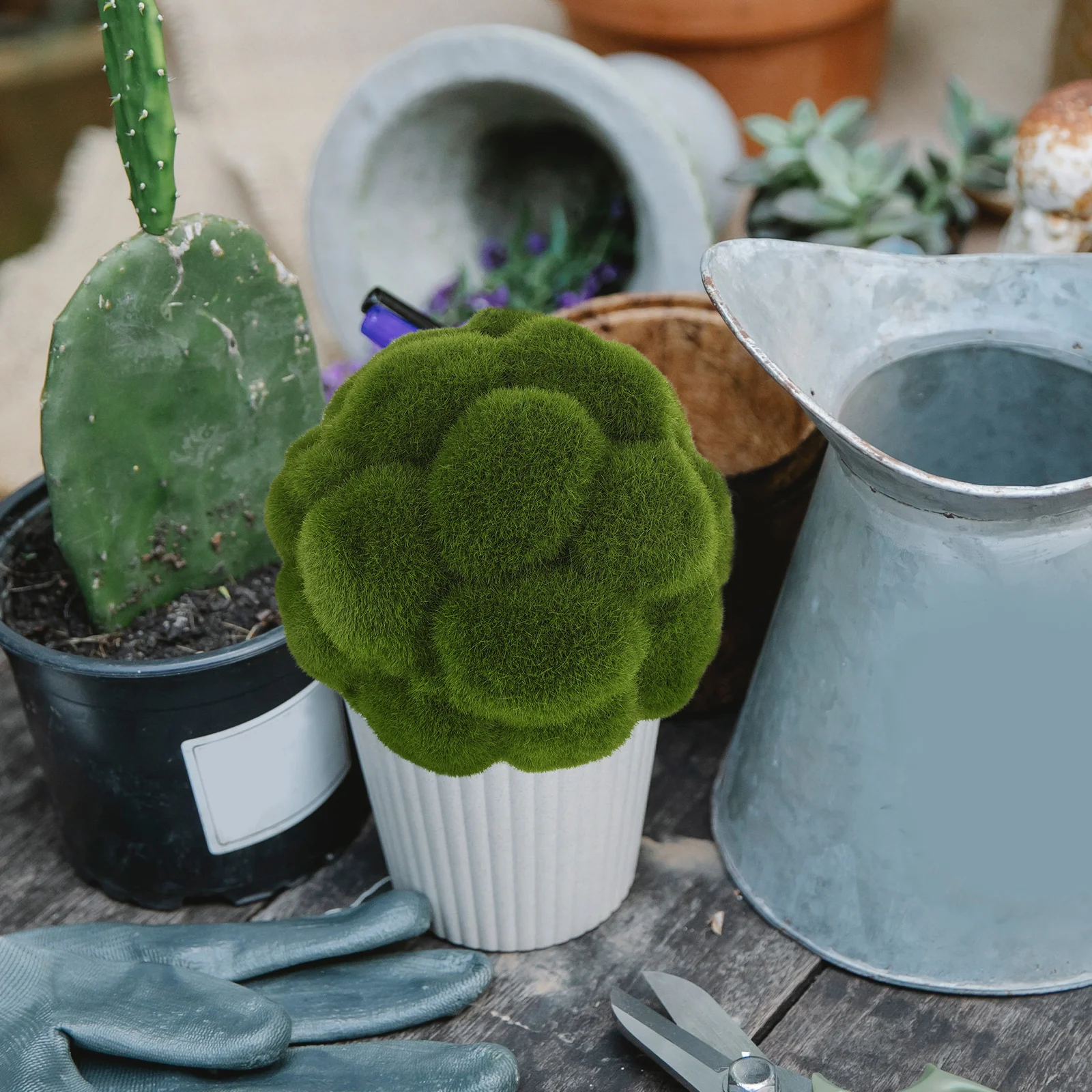 

2pcs Simulated balls Realistic Decorative Green Hanging For Garden Patio Wedding Home Office Indoor Outdoor Decor