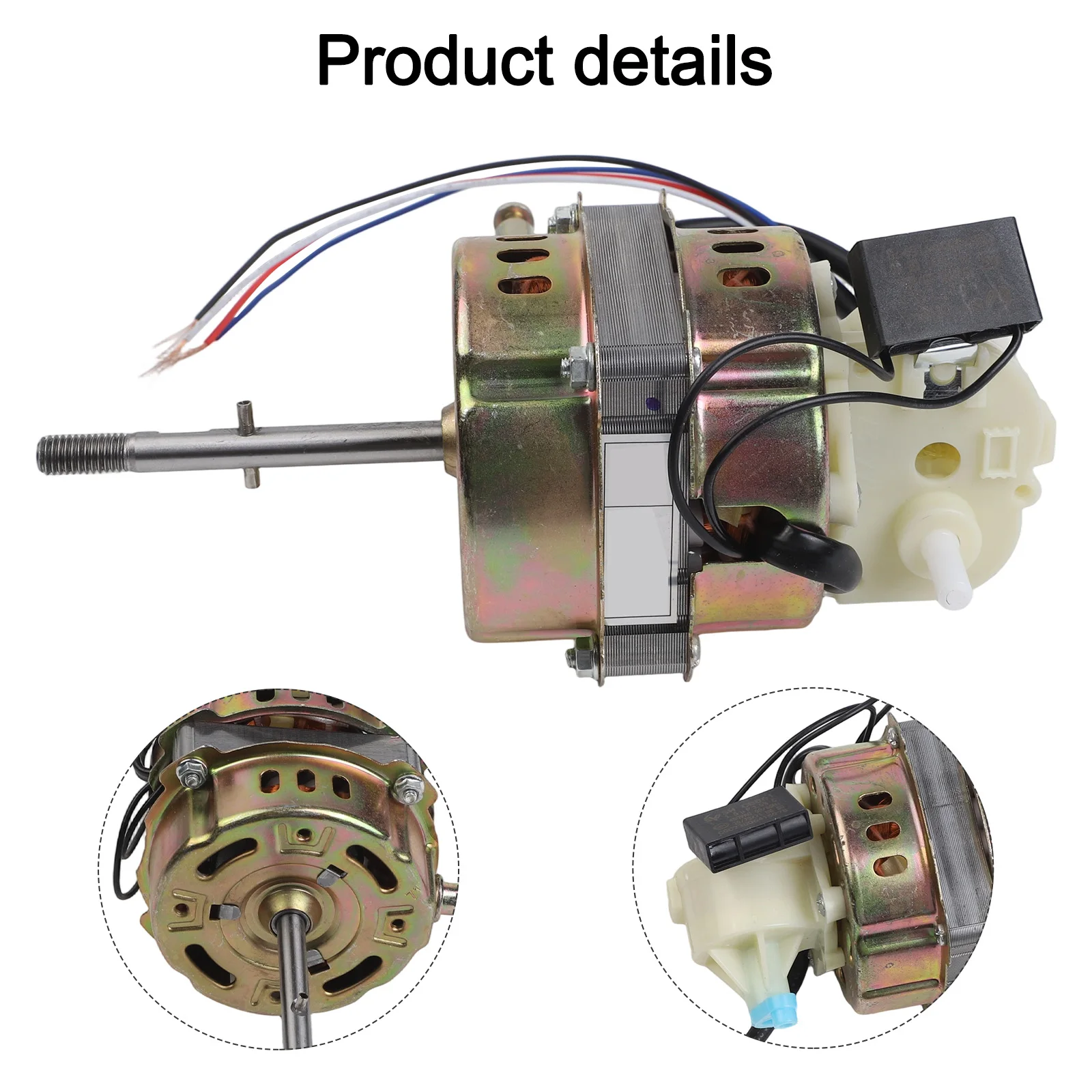 Electric Fan Motor with Copper Core and 3 Speed Options for Table and Floor Fans Providing Quiet and Powerful Airflow