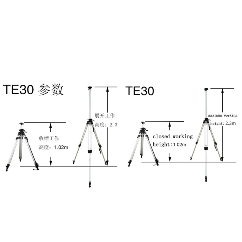 Elevator Total Station Laser Level Tripod TE-30