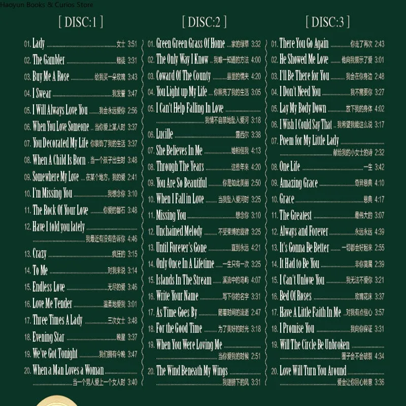 ケニー・ロジャース 音楽CD、アメリカン・カントリー・ミュージックCD、3CD