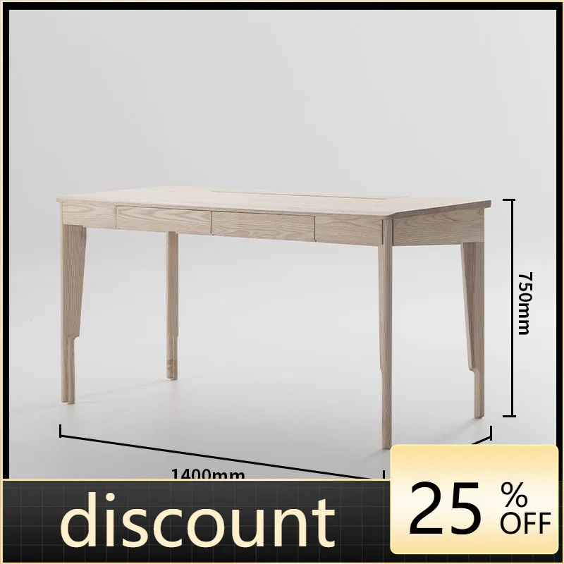 LMM solid wood study desk, computer desk, home office, Nordic modern simple small apartment