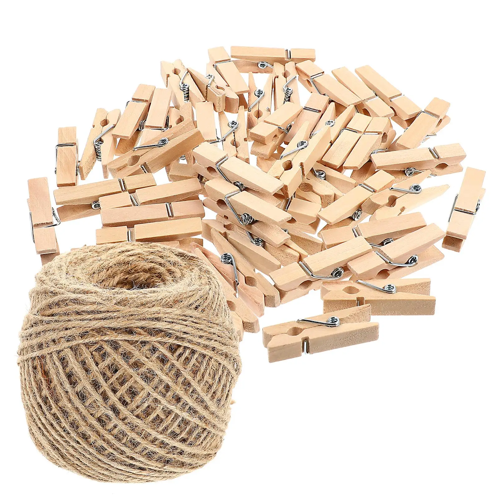 

1 set Wooden Picture Clamps for Hanging Photos Wooden Clips Decorative Wall Memo Home Office Party Decorative Photo Clips Frame