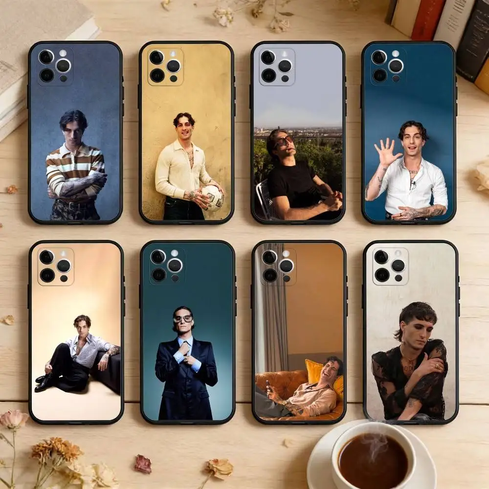 

S-Singer D-Damiano D-David Soft Silicone Black Cover,Phone Case For iPhone 17,16,15,14,13,12,11 Plus,Pro Max,XS