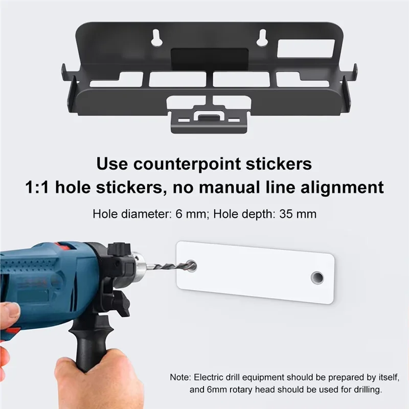 닌텐도 스위치 2 메탈 호스트 TV 박스 벽걸이형 수납 랙, 조이콘 후크 포함 벽걸이 홀더 스탠드 -AAA