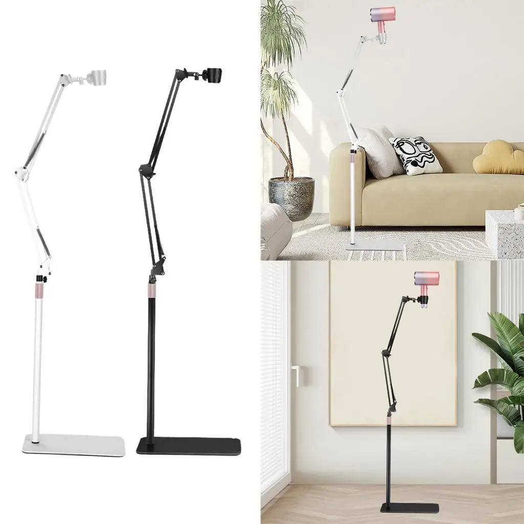 

Подставка для фена для рук, напольная подставка для вентилятора, универсальная нескользящая стойка, регулируемая для ежедневного использования, туалетный столик для пожилых людей