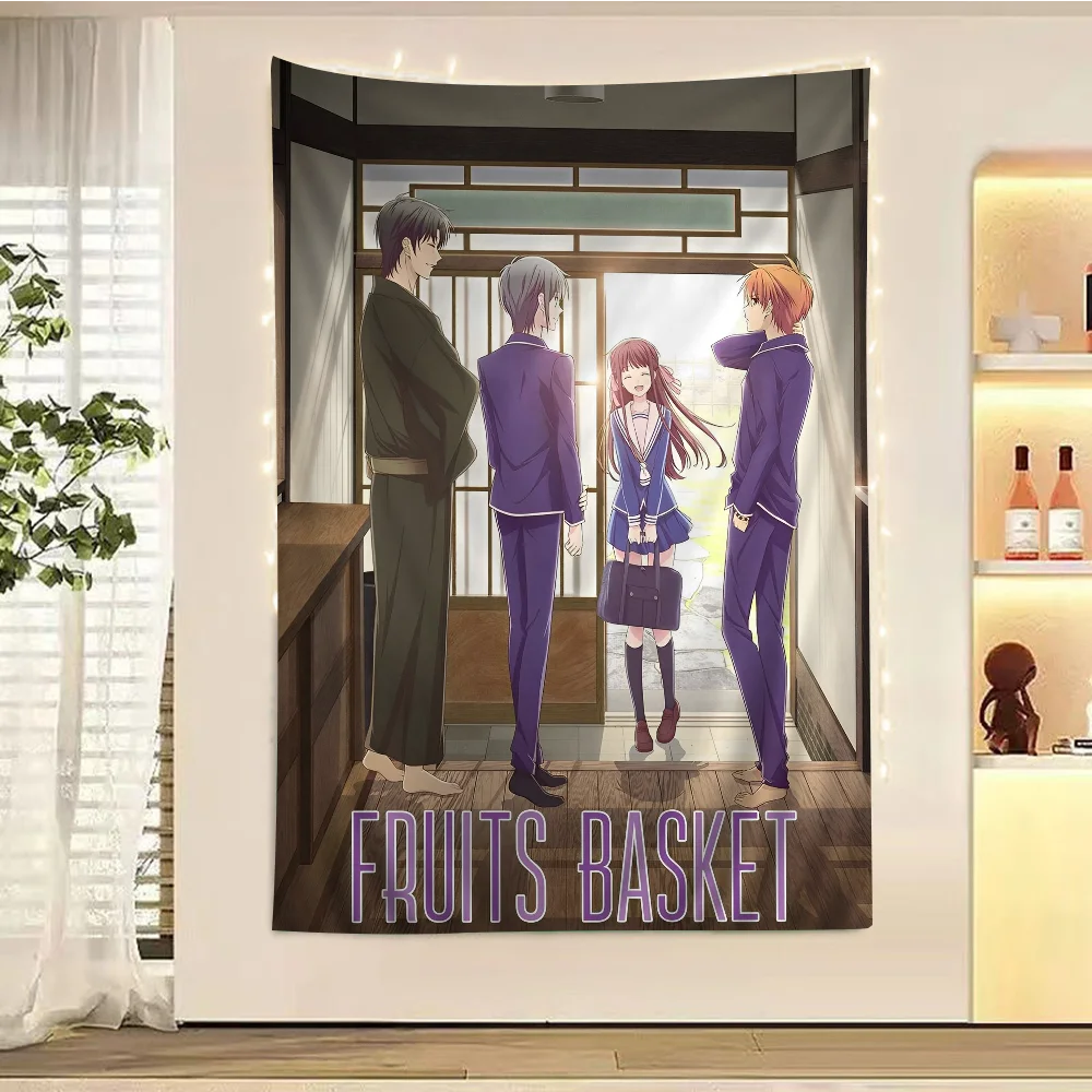 Anime Fruits Basket Hanging Bohemian Tapestry For Living Room Home Dorm Decor Japanese Tapestry