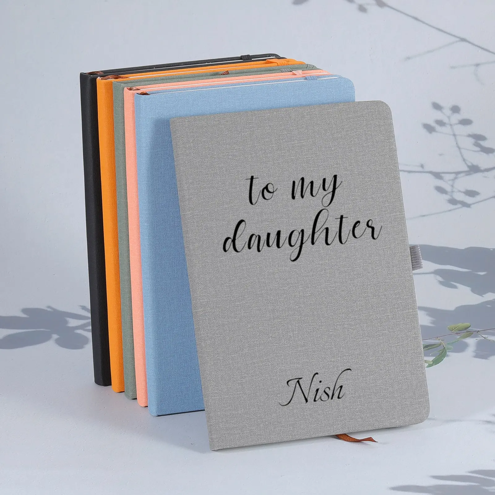 

Custom Name Notebook Personalized Journal with Line Birthday Gift for Daughter Stationery School Supplies Writing Note Pad Diary