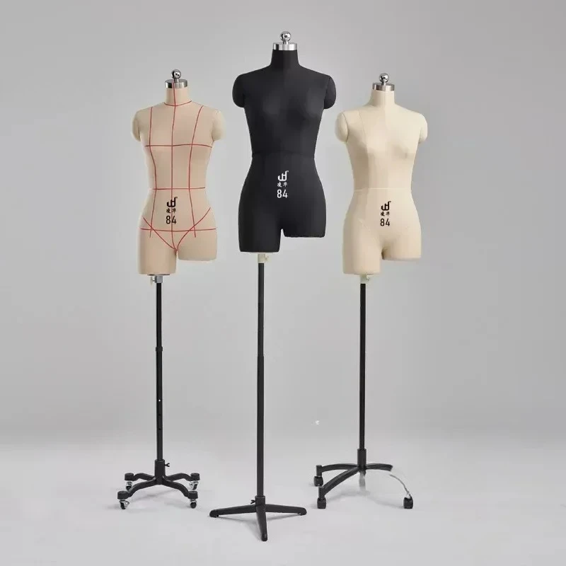 Mannequin Body for Clothes Design Professional Auxiliary Model Sewing Female Tailor Model Bust Dress Form Stand Metal Base a