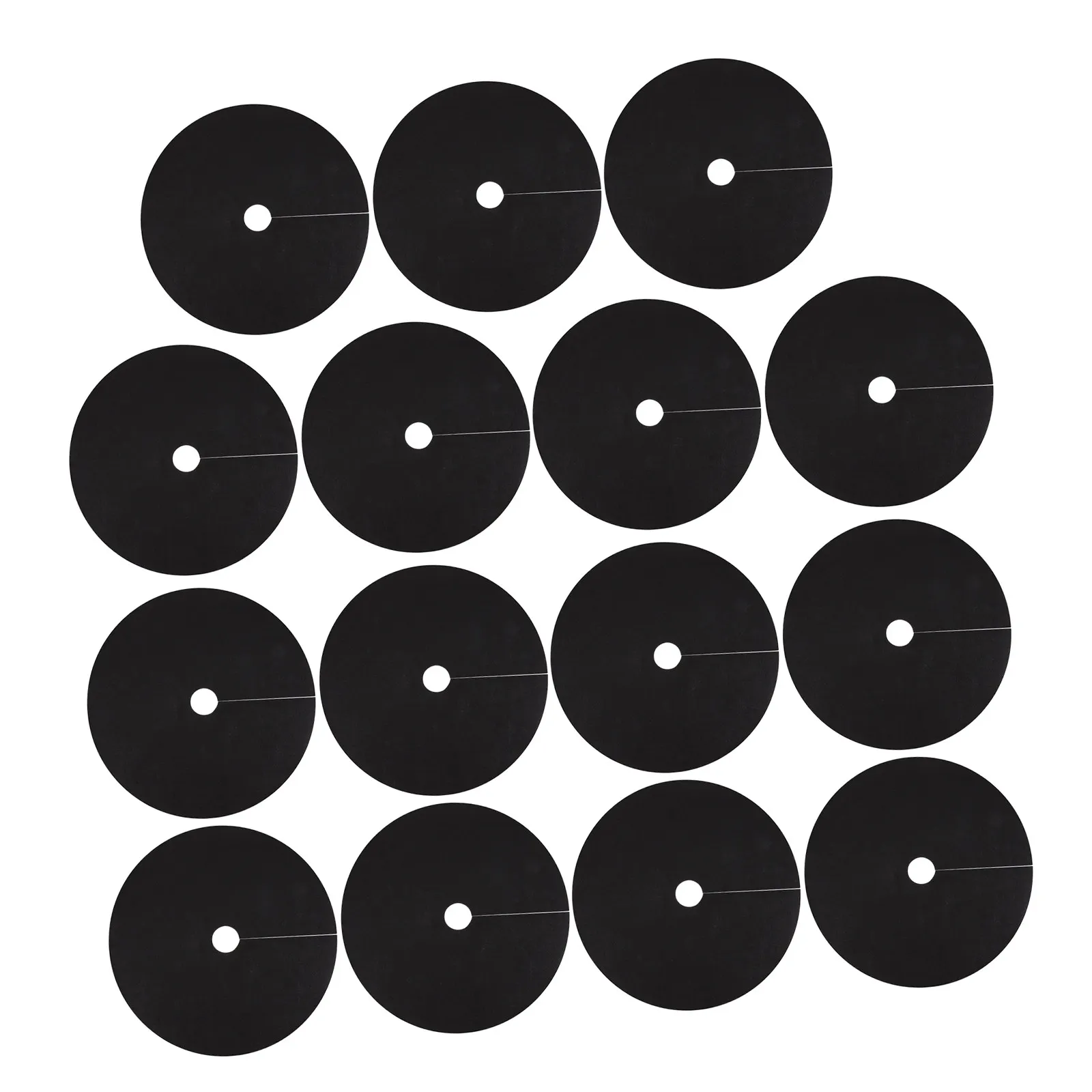 15Pcs Black Reusable Tree Weed Barrier Mats Non-Woven 16.5 Inch Mulch Rings Outdoor Landscaping Tree Protection