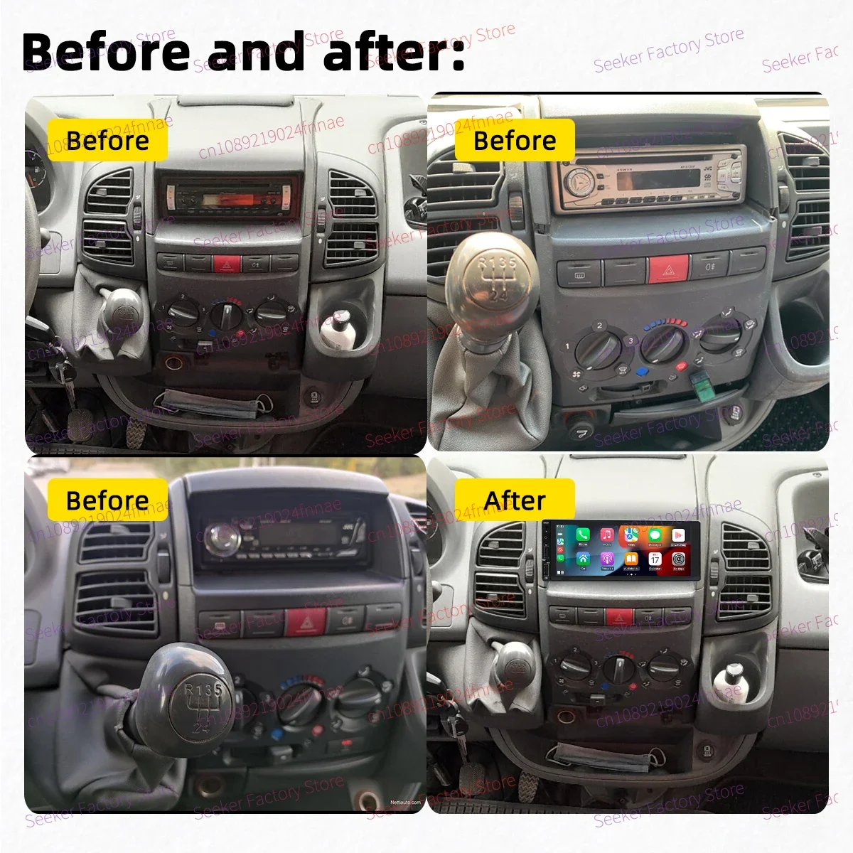 Android Radio for Fiat Ducato II Peugeot Boxer Citroen Jumper 2002-2006 Car Multimedia 6.86