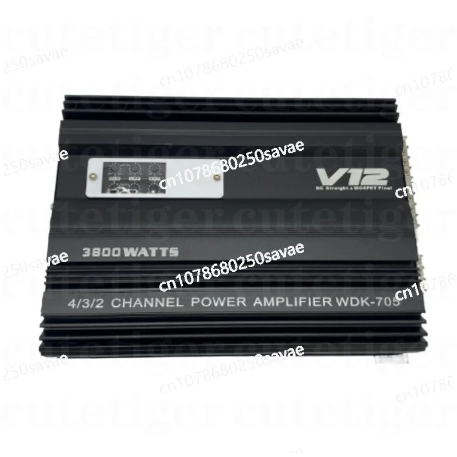 

Car Audio V12 705 Four Channel 4-channel Amplifier High-power Amplifier Can Be Connected To 4 Speakers