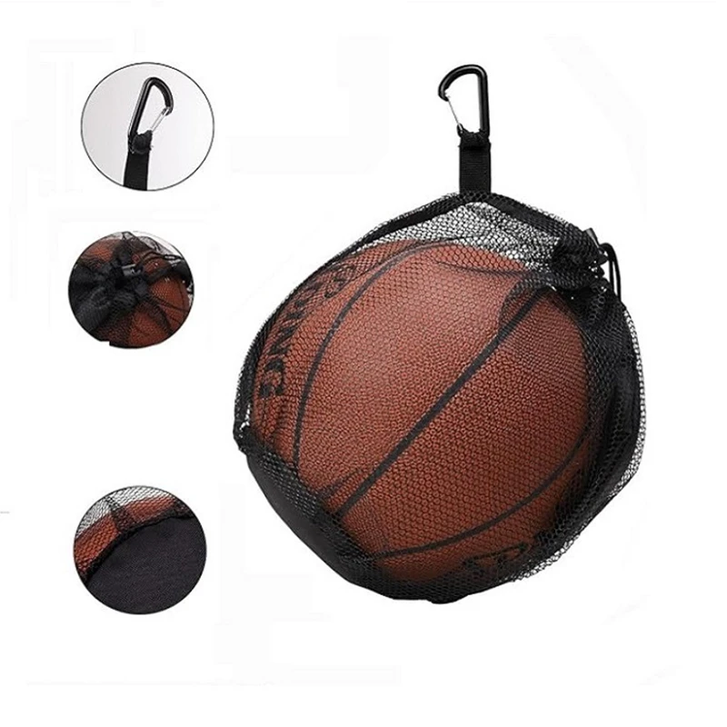 Draagbare basketbalnetzak, voetbaltas, volleybaltas, netzak met trekkoord, speciale trainingsnetzak voor sportschoenen, 1 zak