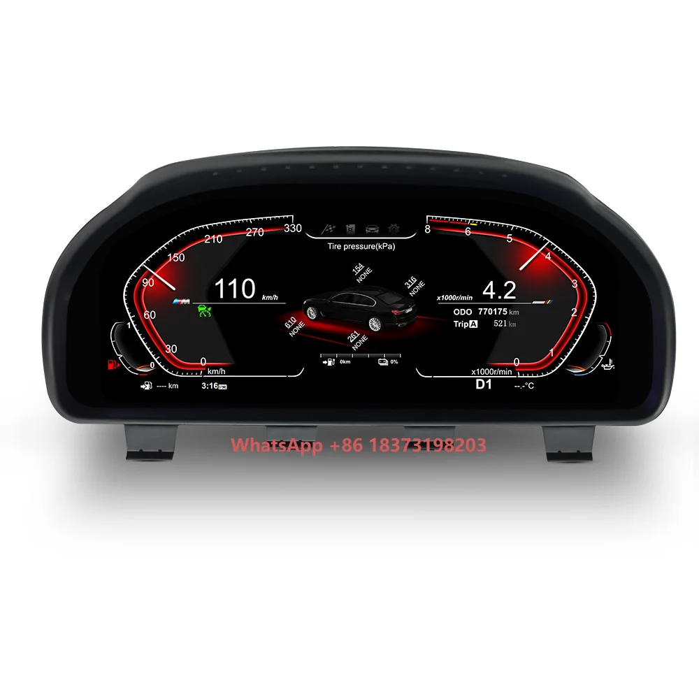 

LCD Dashboard Speedometer Digital Cluster for BMW GT F07 F10 F11 F18 F06 F12 F13 F01 F02 F03 F25 F26 F15 F16 LINUX System