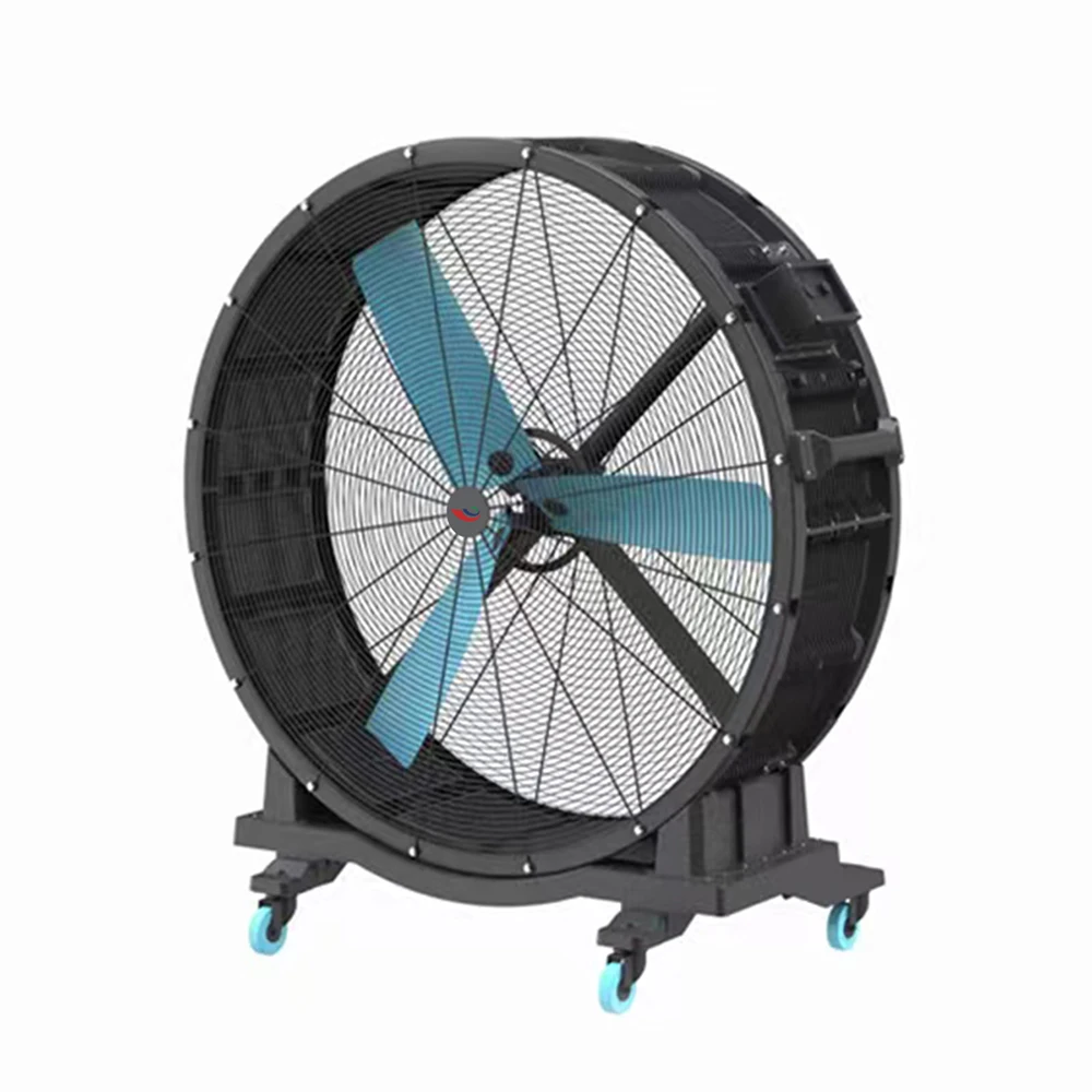 

JULAI Factory Outlet 1.5m High Velocity Industrial Floor Fan 5 fit Big Movable Hvls Fan For Warehouse With Wheels