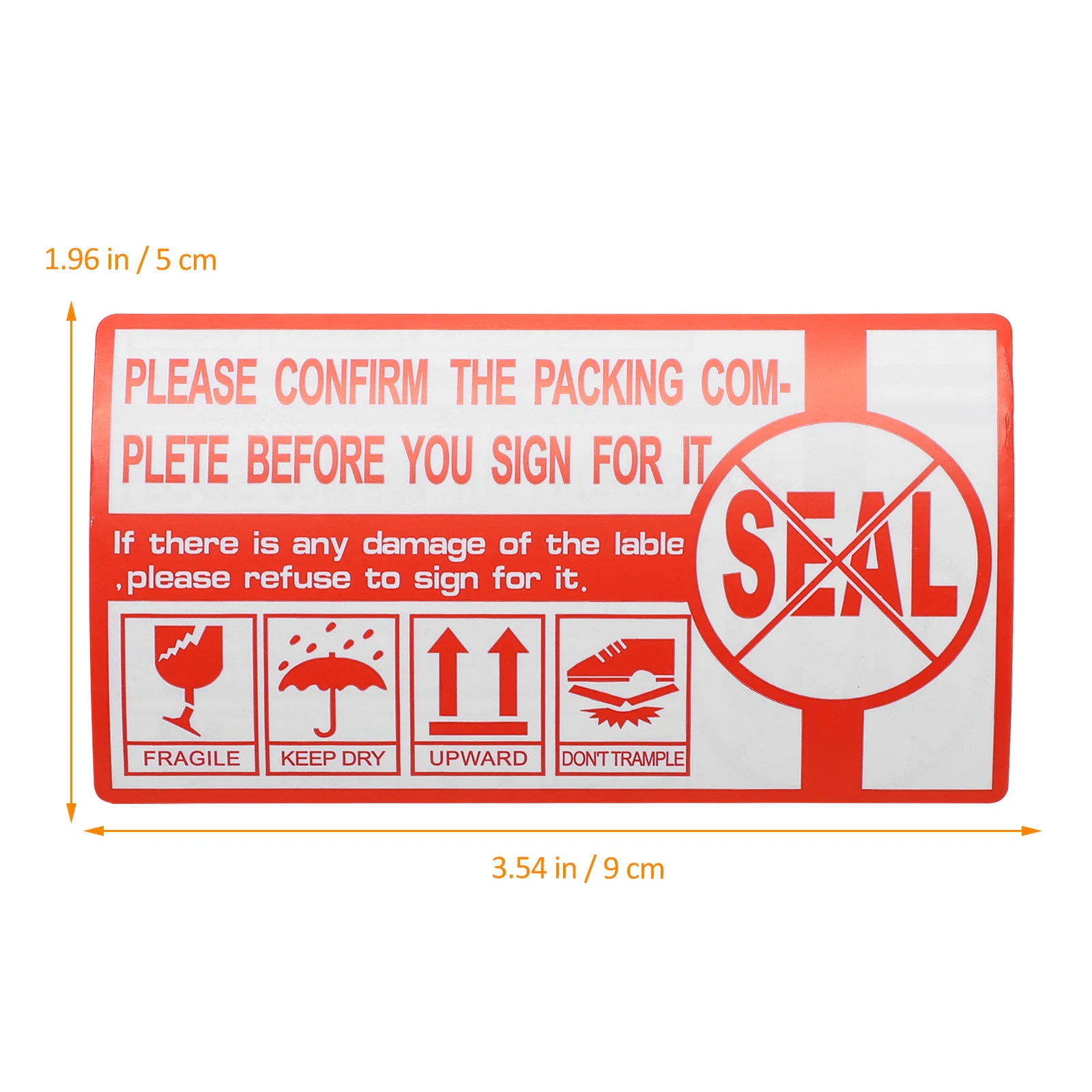 

Handle With Care Warning Stickers Seal Label For Shipping Packing Fragile Boxes Red White Sticker Easy Stick Corrugated Cartons