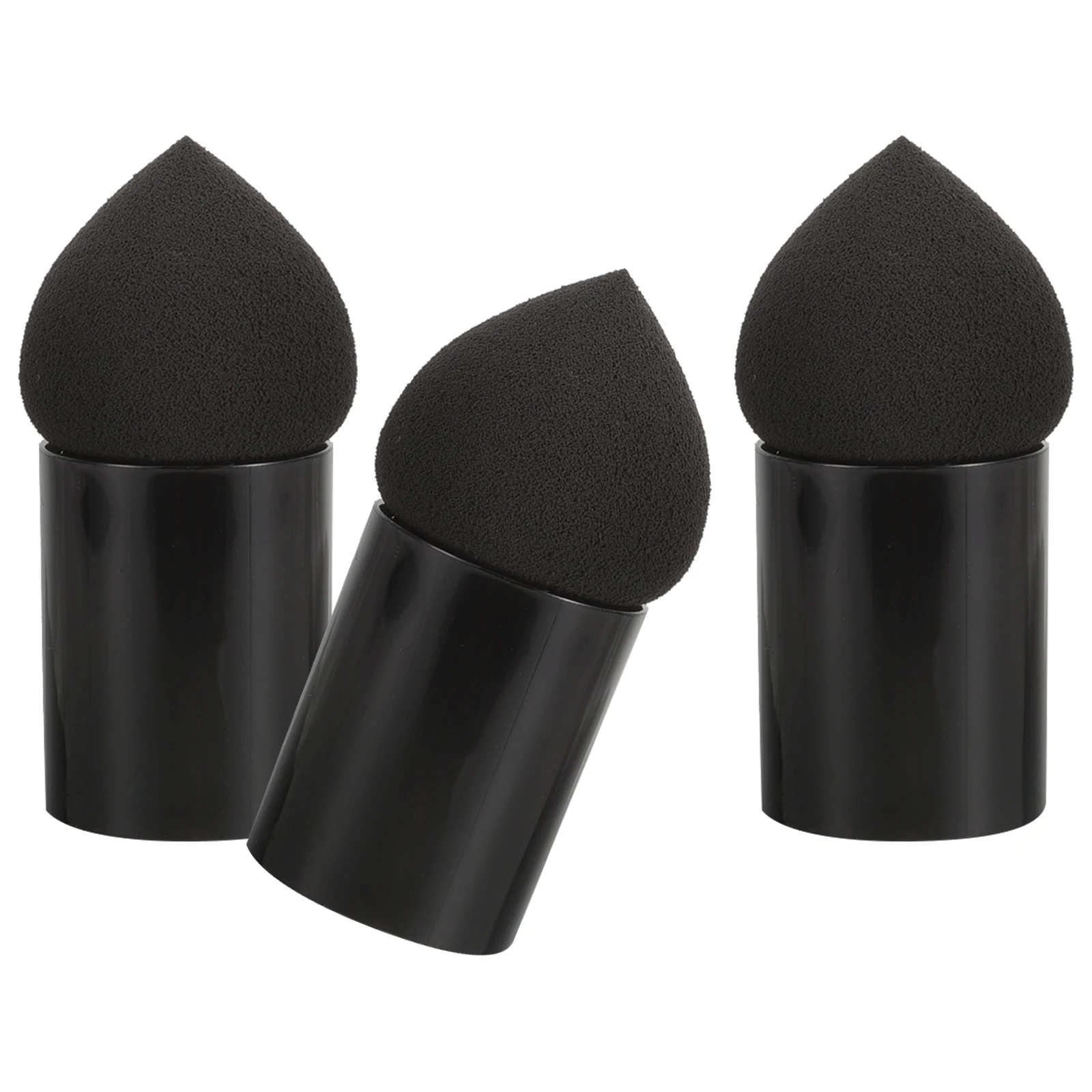 3 pçs conjunto de esponjas para mulheres meninas fundação corretivo mistura ferramenta beleza portátil viagem tamanho maquiagem esponja