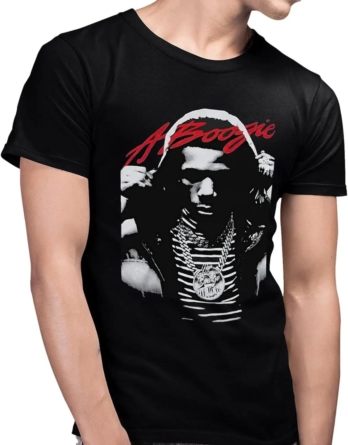 الرجال تي شيرت Crewneck قصيرة الأكمام المحملة الأعلى مخصص المحملات الملابس