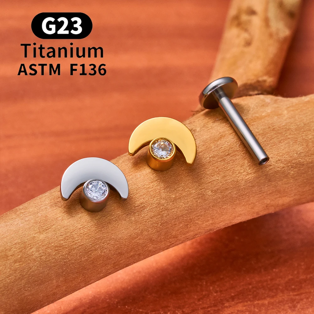ASTM F136 Titan Tiny Trinity CZ Blumen-Labret-Stud 16G Knorpel-Ohrring Nasen-, Lippen-, Tragus-, Conch-, Helix-, Ohrläppchen-Piercing-Schmuck – Detail 19