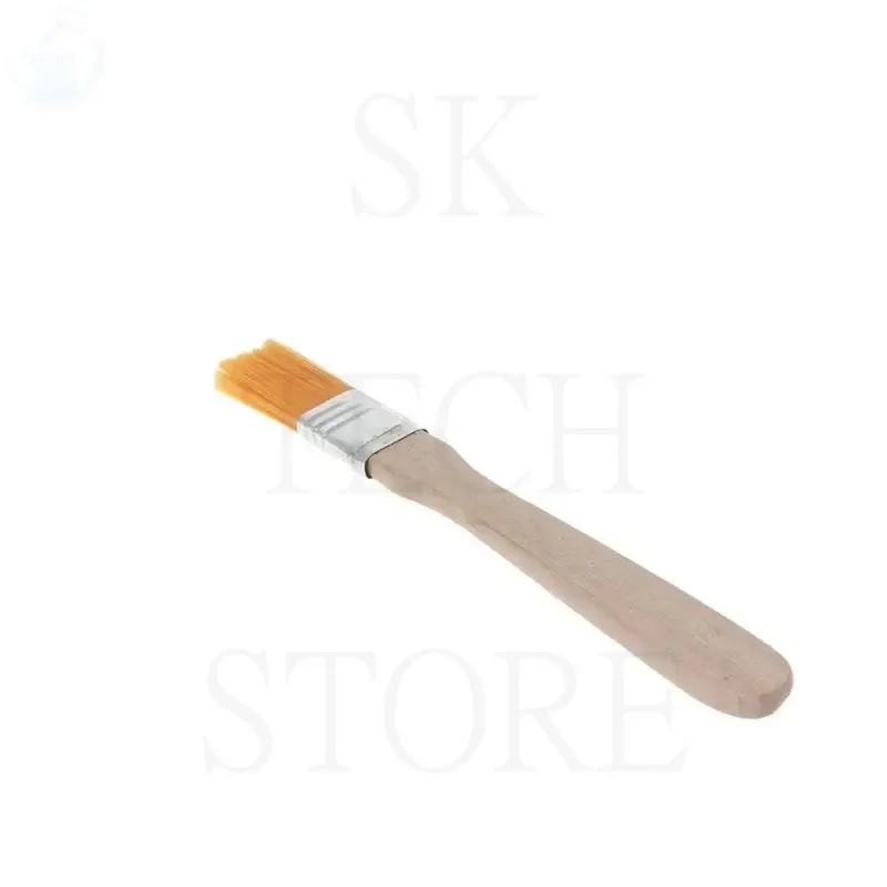 فرش ذات مقبض خشبي متعدد الأغراض من النايلون ذات جودة عالية مثالية لإزالة بقايا تدفق اللحام ولوحة المفاتيح وتنظيف الكمبيوتر #3