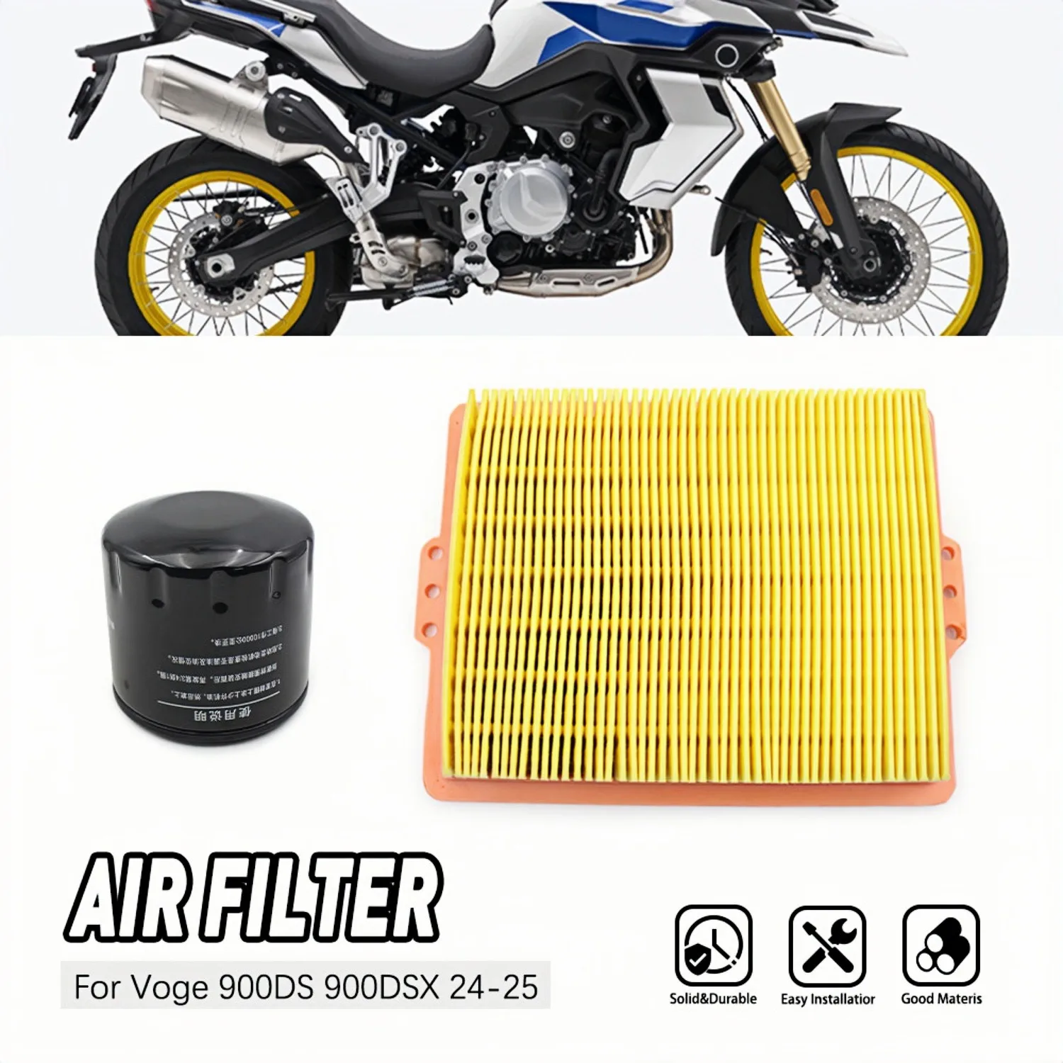 

For VOGE 900DSX DS900X LX900-C 900DS 2024-2025 Motorcycle Replacement Engine Oil Filter Cleaner Air Intake Filter Element