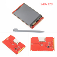 3.2 inch TFT LCD Module With Touch ILI9341 Driver 240(RGB)*320 SPI Serial Port (9 IO) Touch IC XPT2046 For Raspberry PI