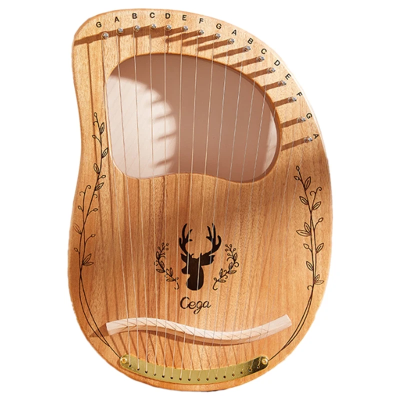 

CEGA Lyre Harp, 16 струн, фортепиано, искусственный музыкальный инструмент с тюнинговым ключом, портативный музыкальный инструмент