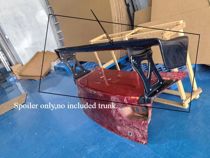 

For Mitsubishi EVO 10 X 1600mm Rear Trunk GT Spoiler Wing Diffuser Carbon Fiber