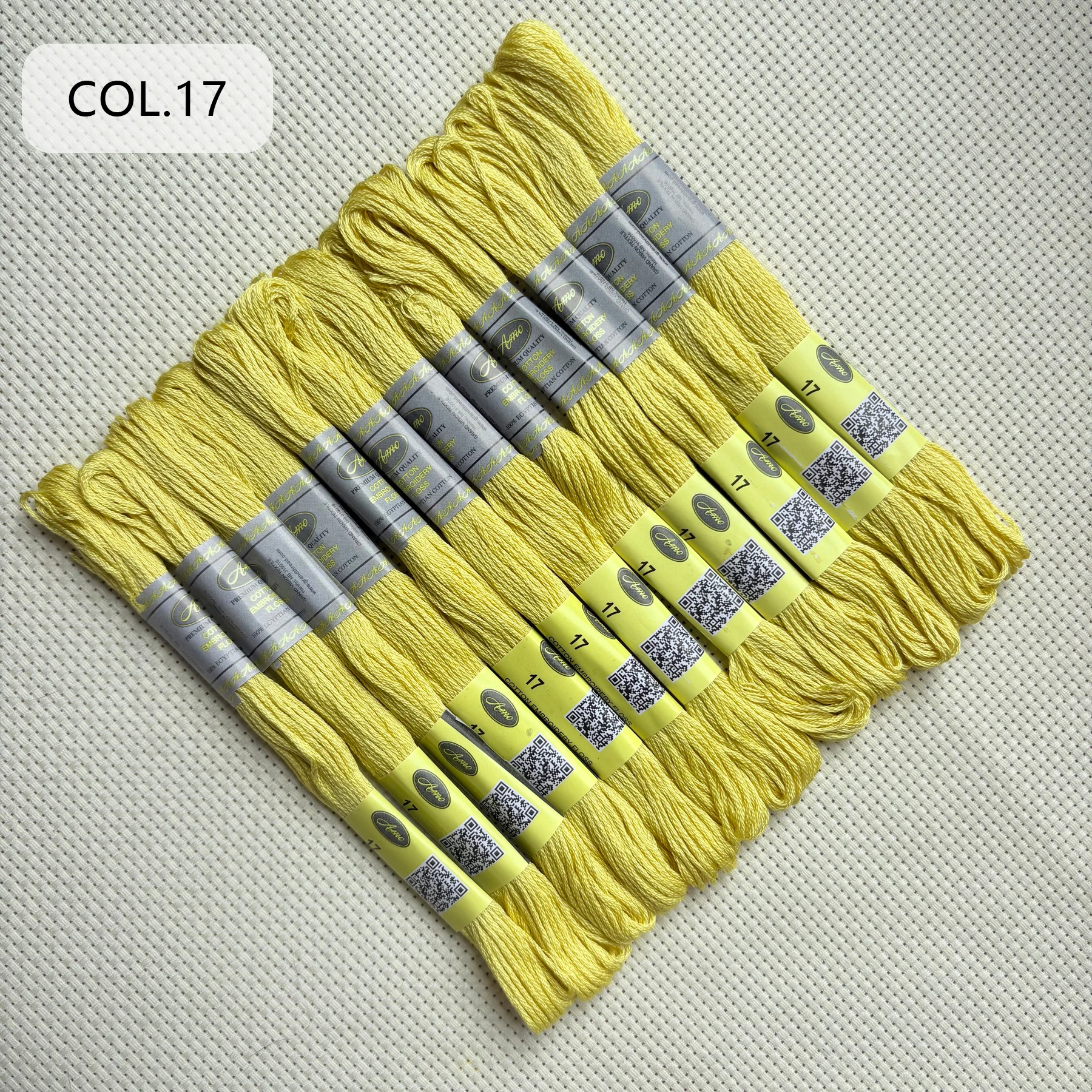 12 Stück Neue 35 DMC Farben Gasgebehandelter Doppelt Merzerisierter Ägyptischer Baumwoll-Stickgarn Kreuzstich-Faden 35 Farbauswahl – Detail 21
