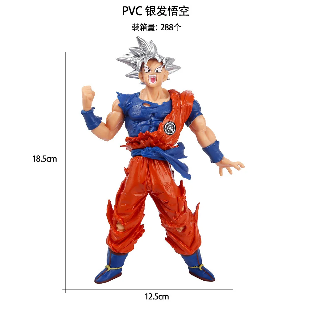 Dragon Ball Super Saiyan Goku Vegetto Gogeta Broli Statue Action Figurine Desk Collectible Anime Model Toys Figures Gift 18.5cm