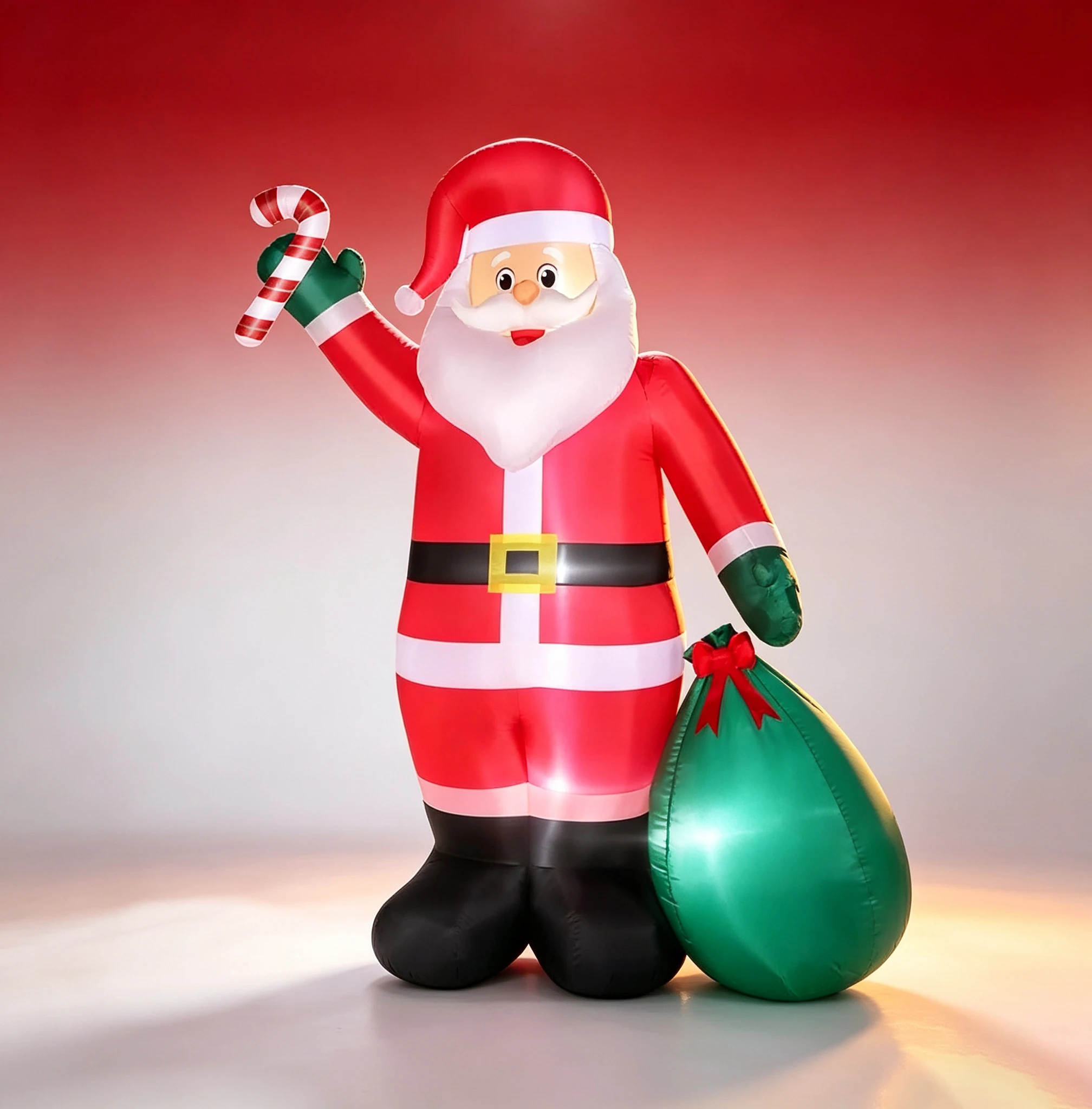 Christmas Inflatable Holiday Decoration Party Supplies 210t Polyester Inflatable Cartoon Santa Claus Inflatable Figure