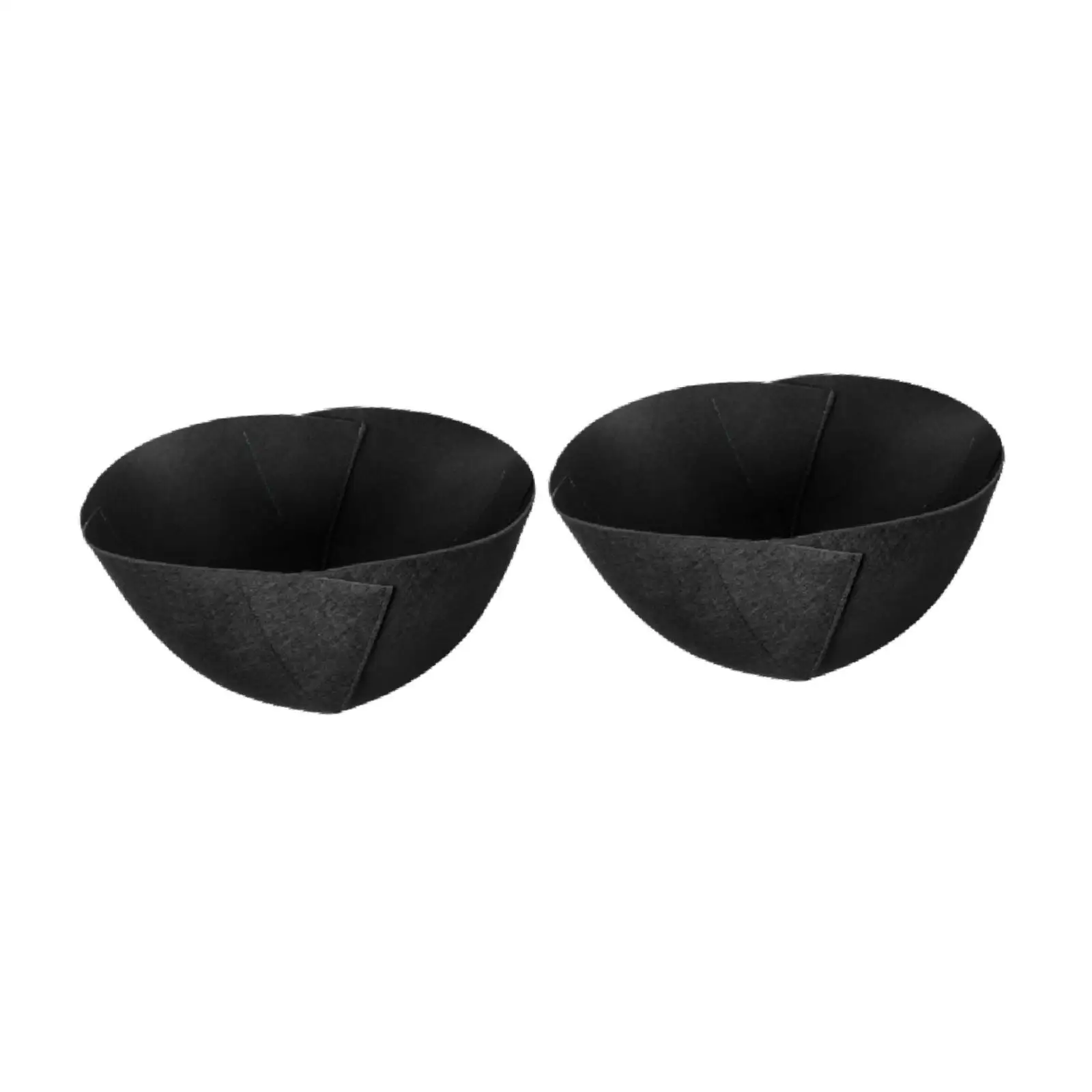 Felt Hanging Basket Liners for Garden Wall Planters Half Round Shape Breathable Water Absorbent Fabric Flower Pot Insert for