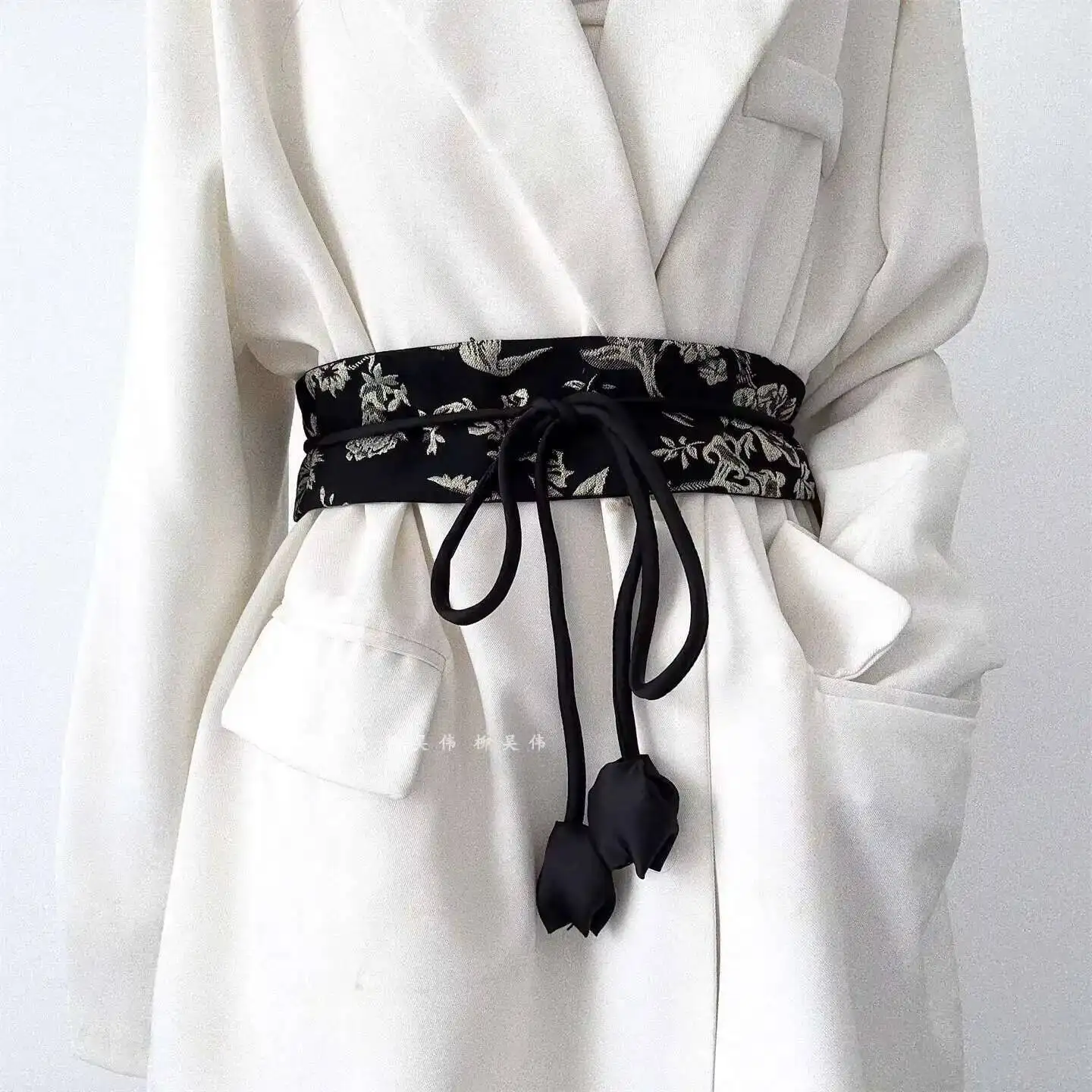 حزام صيني جديد على الطراز العرقي من Liu Wuwei للنساء لمطابقة التنانير والهانفو والمعاطف والبدلات وحزام الخصر على الطراز القديم #4