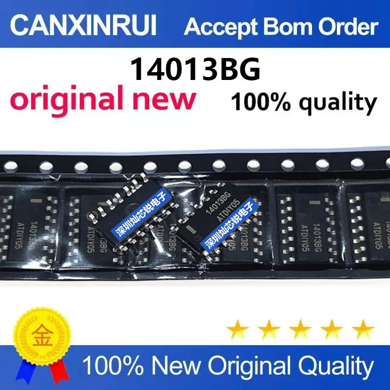 (5-100 Pieces) MC14013BDR2G Original 14013BG SMD SOP14 Logic Flip-Flop Integrated Circuit for Electronic Components Market