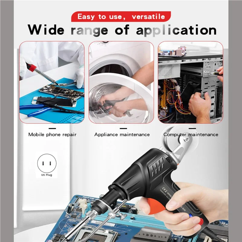 

【24 Hours Sale】Ayyecoeeye Internally Heated Industrial Laser-Welding Tool, Multi-Function Automatic Corded 110V Soldering Iron U