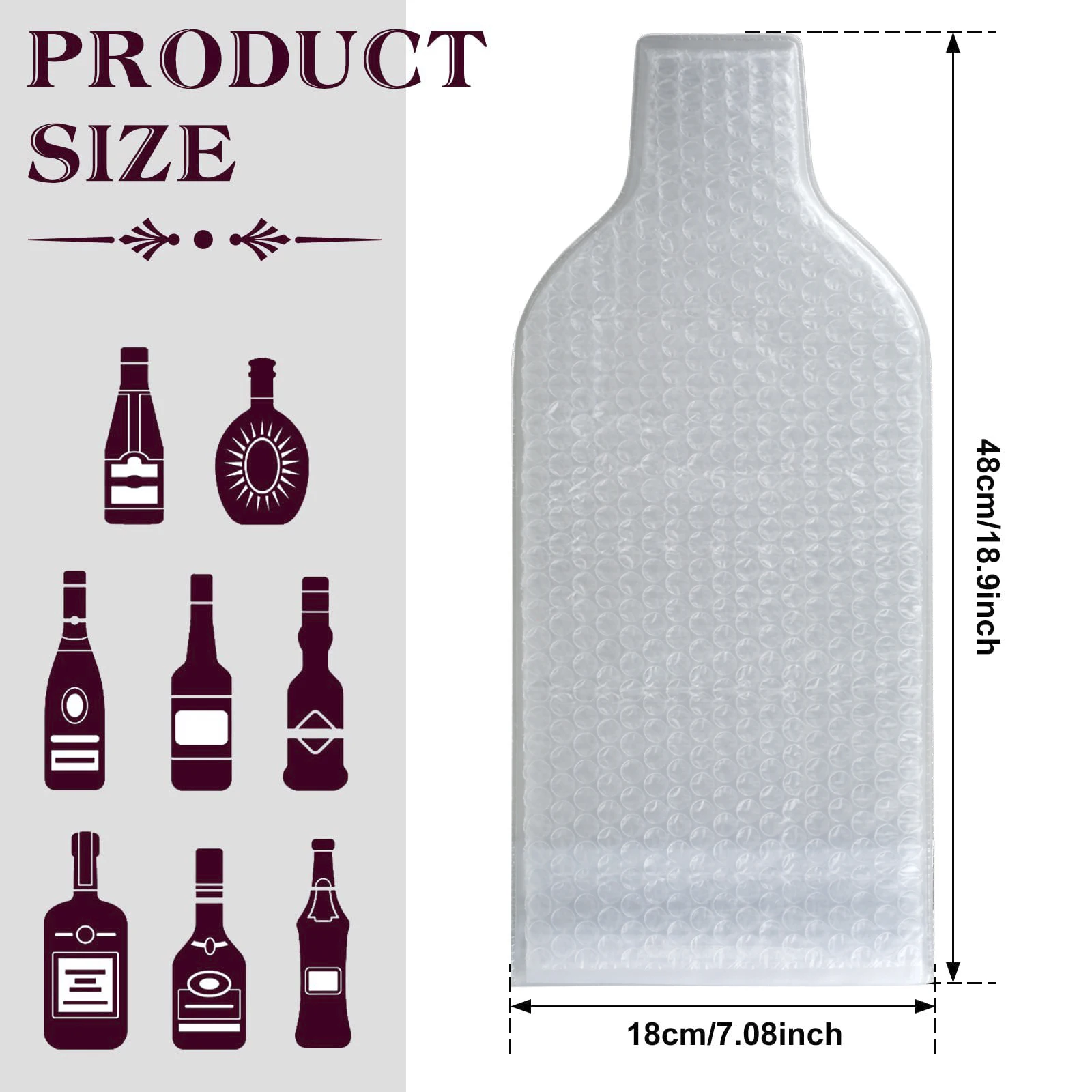 Wine Bottle Bags Multi-Layered Protection Wine Bottle Sleeves for Travel Reusable Wine Bottle Protector Bags Suitcase Luggage