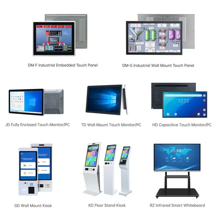 TLF Fanless 10 11 12 15 15.6 17 19 21 22 23 24 Inches Embedded Touchscreen Industrial Open Frame Panel Pc for Factory Control