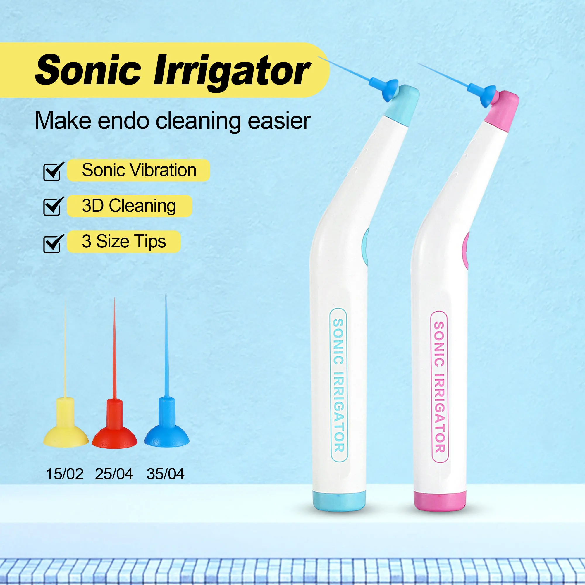 

Набор из 120 насадок для эндодонтических инструментов: базовый инструментарий для чистки корневых каналов, звуковой ирригатор для стоматологии