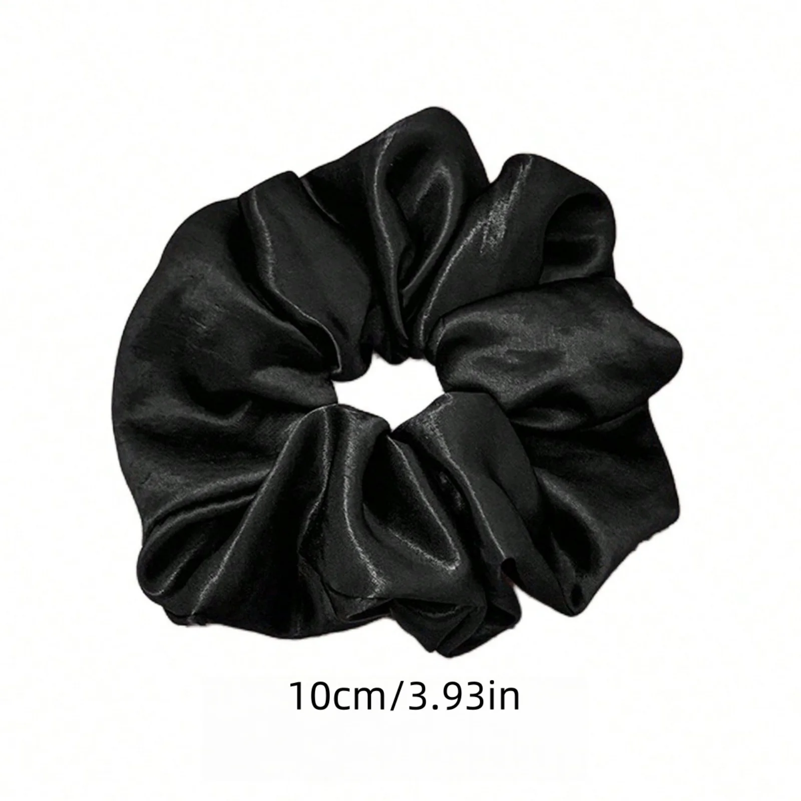 4 Stück einfarbige, große Haargummis, große Haargummis aus Satin für Damen. Benötigt eines weichen Knoten-Designs, die für alle Haartypen geeignet sind – Detail 10