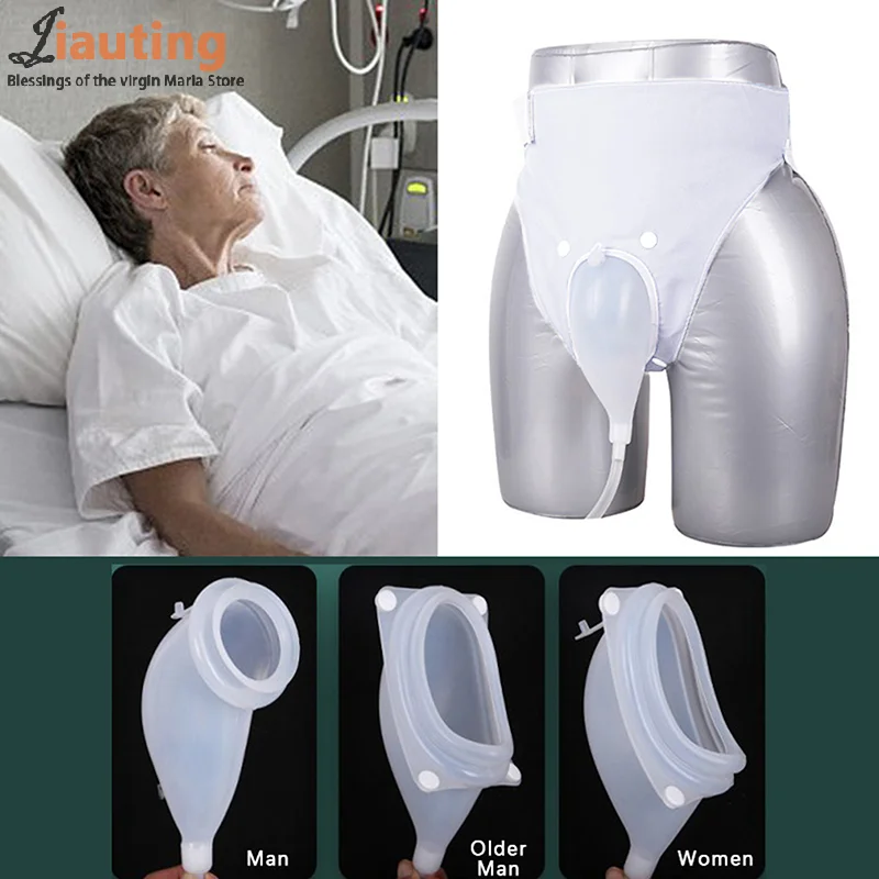 Reusable Hypo-allergenic Men Older Woman Silicone Urine Collector Bags Adults Urinal With Urine Catheter Bags Male Female Toilet