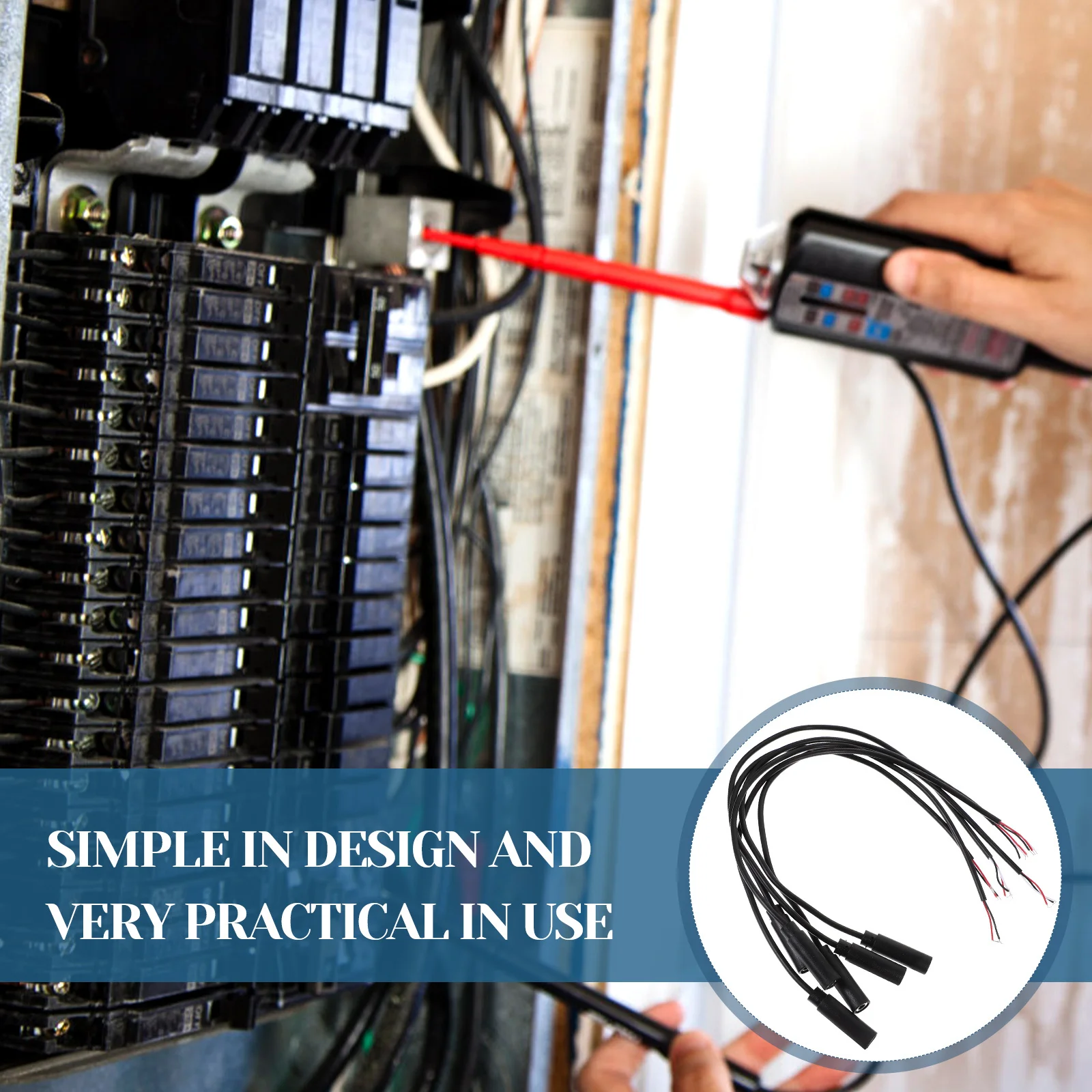 

6Pcs 3.5mm Plug to Bare Cable Audio Accessories Replacement Wire for Car Mp3 Box Stereo System Reliable Connection