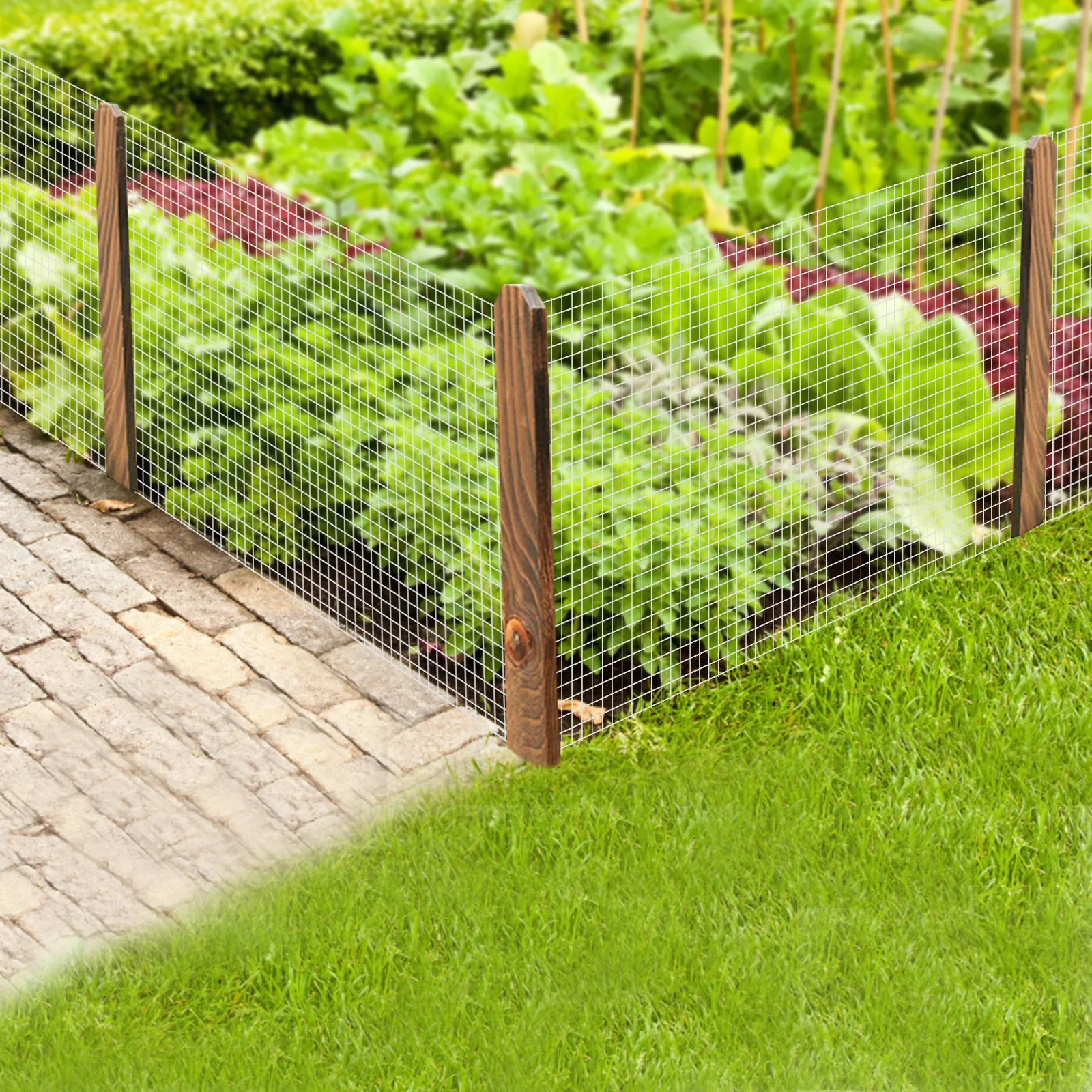 Hardware Fabric 1/2Inch Galvanized Square Chicken Wire Welded Poultry Mesh Rollers Net Raised Garden Rabbit Fence