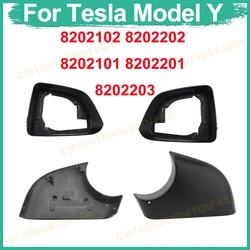 For 2020-2023 Tesla Model Y Side Car Wing Mirror Cover Lower Bottom Holder Mirror Frame 8202102 8202202 8202101 8202201 8202203