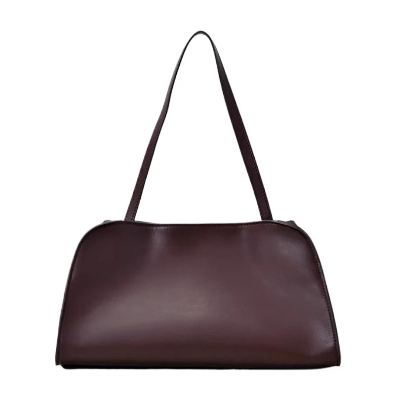 

Designer Luxury Shoulder Bag Women High Quality Soft Faux Leather Minimalist Handbag New Trend Casual Elegant Exquisite Clutch