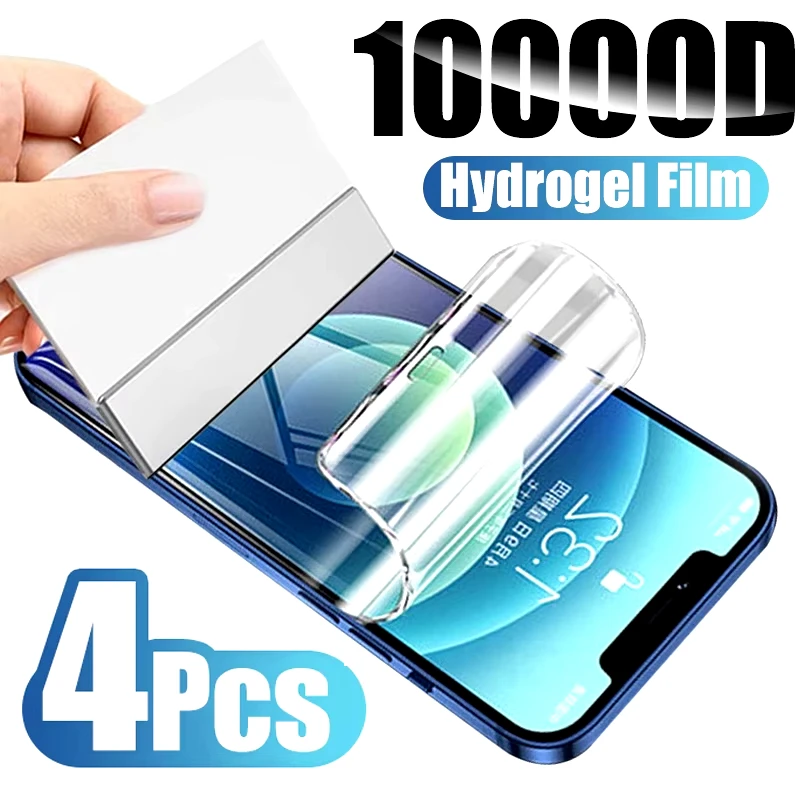 

Hydrogel Film For iPhone 16 Pro 13 11 12 15 14 Pro Max Screen Protector For iPhone 16e 12 13 Mini 8 7 Plus XR XS X SE 2022 2020