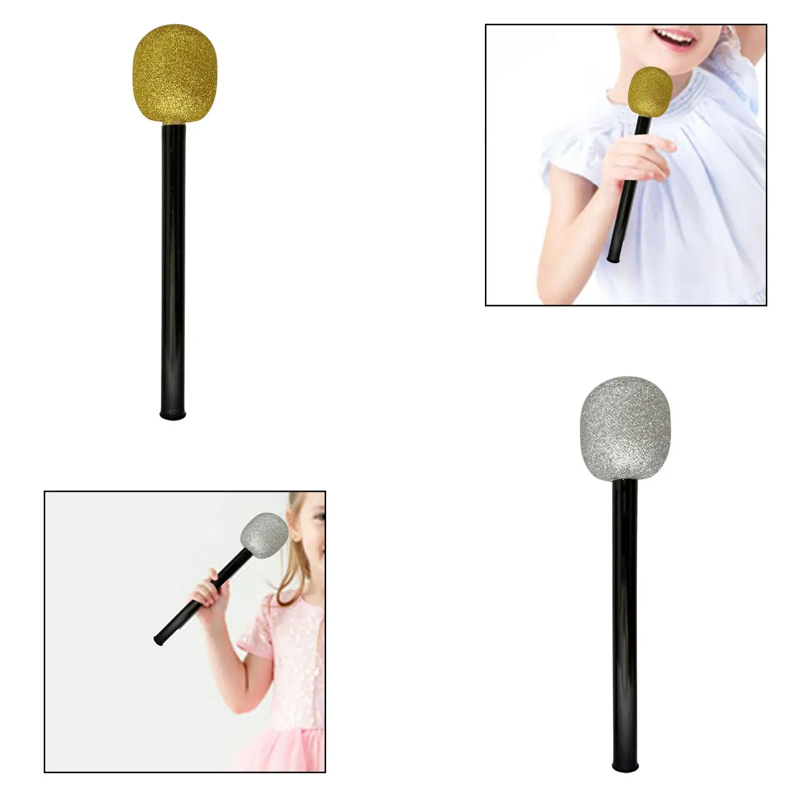 ميكروفون مزيف زي الدعامة لعبة لعب الأدوار لعبة الميكروفون التظاهر لعبة نشاط تظهر تسجيل التظاهر الغناء للأطفال الصغار #4