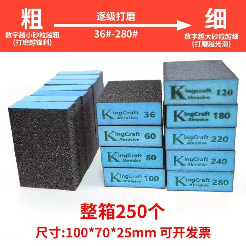 Kleanest Sanding Block Sanding Block Sponge Abrasive 36 To 120 Grit Wet Dry For Wood Tile Polishing view 4