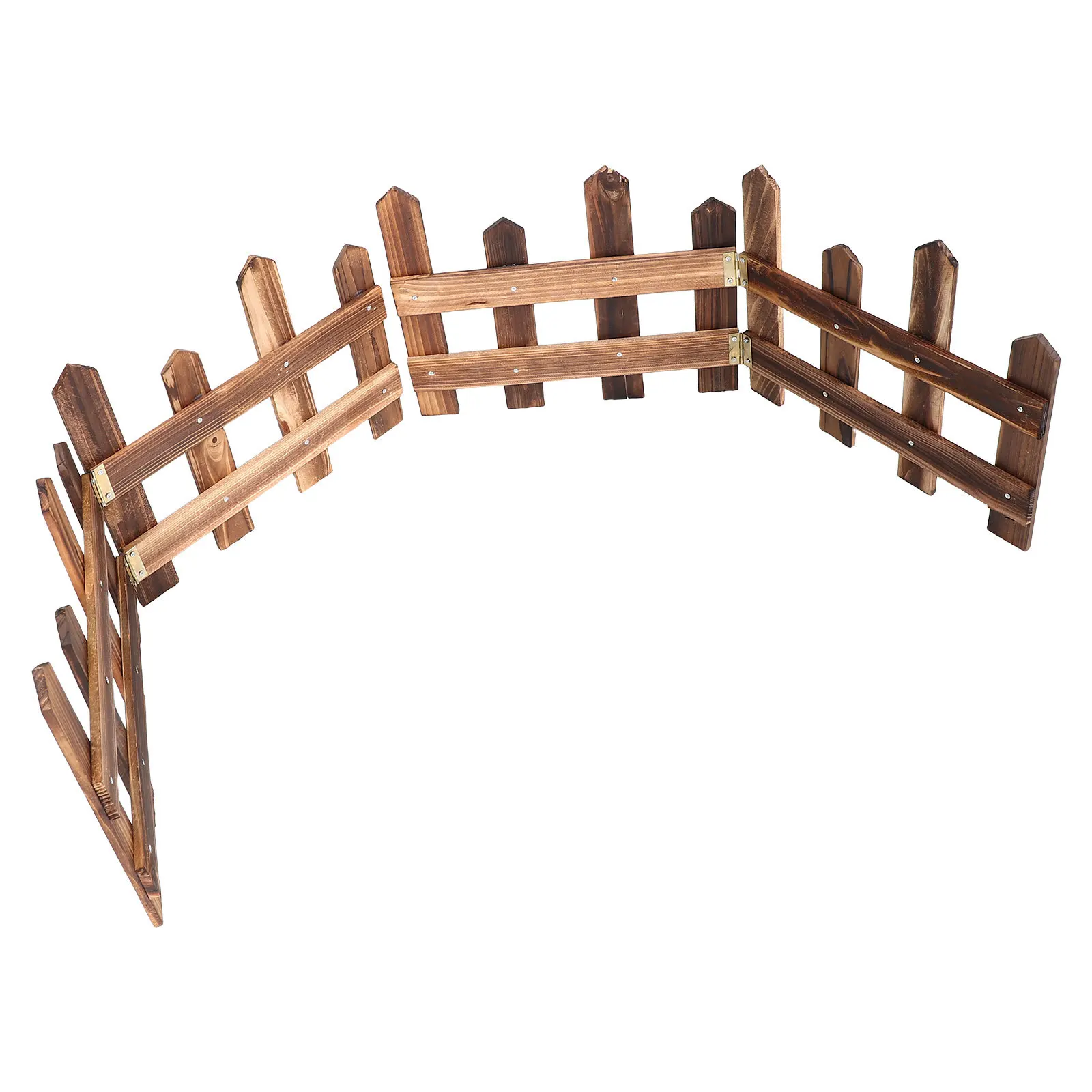 

Christmas Tree Fence For Pets Detachable Wooden Picket Fence Outdoor Landscape Edging Border Yard Scene Decor