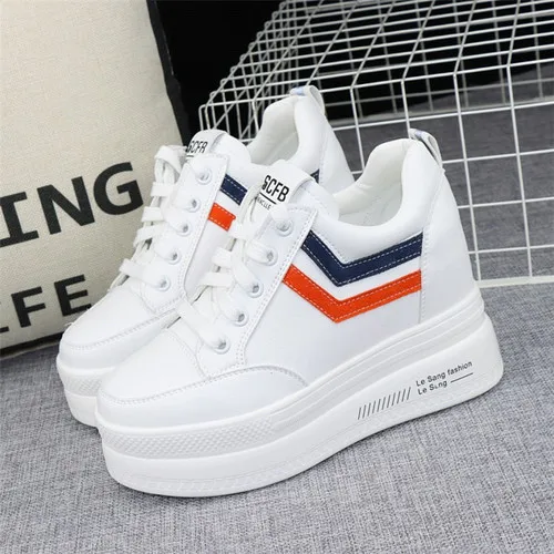 

spring Sneakers Shoes Woman Ladies Casual Shoes Hidden Wedge Heels Women's Wedges Platform Sneakers Shoes for Women