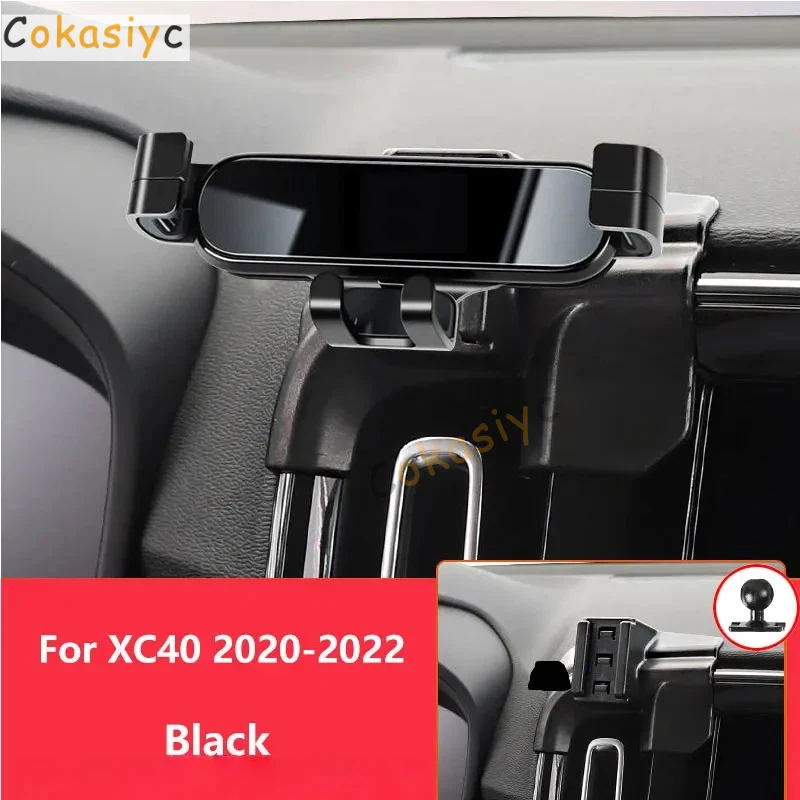 

1 Suit Car Phone Holder Base For Volvo XC40 2020-2023 Air outlet Stand Mounts Gravity GPS Mobile Bracket Accessories